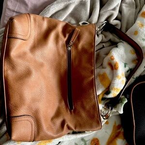 Vintage Vegan Leather Bucket bag